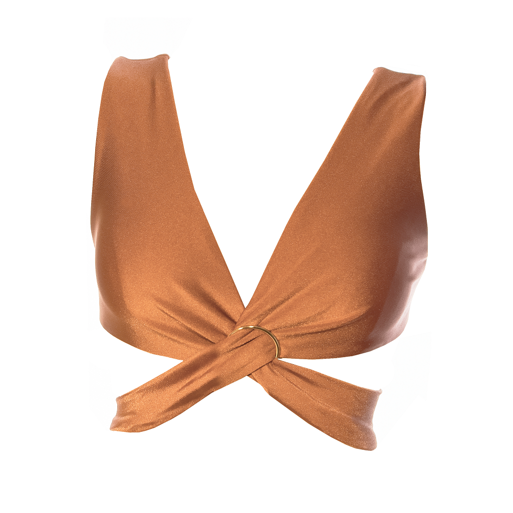 Babe Bronze Wrap Top